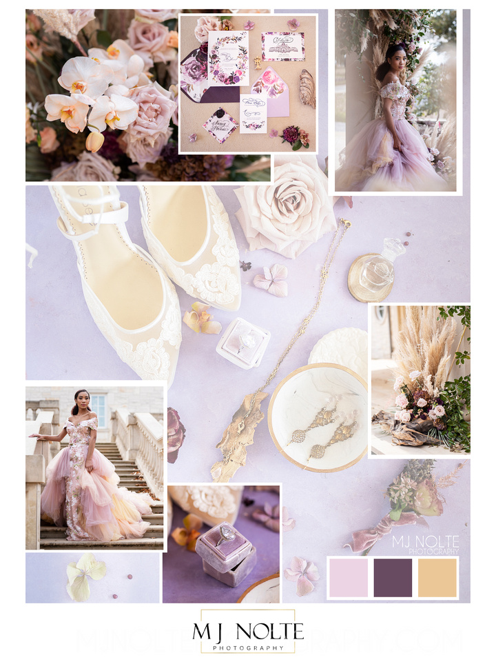 #mjnoltephotography #colorpalette #purple #purplecolor #purpledress #peachandlilac #lavenderandpeach #orchids #purpleroses #pastelcolors #weddingpalette #bridalgown #dallasvenue #dallasbride #moodboard #floral #weddingjewelry #weddingflowers #bridalgown #engagementring #dallasvenue #dallasbride #stationary #weddingstationery
